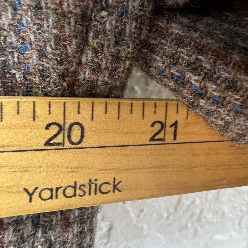 Dobbshire Custom Tailored Wool Tweed Blazer Men 40S Brown Plaid USA Made - Picture 9 of 12